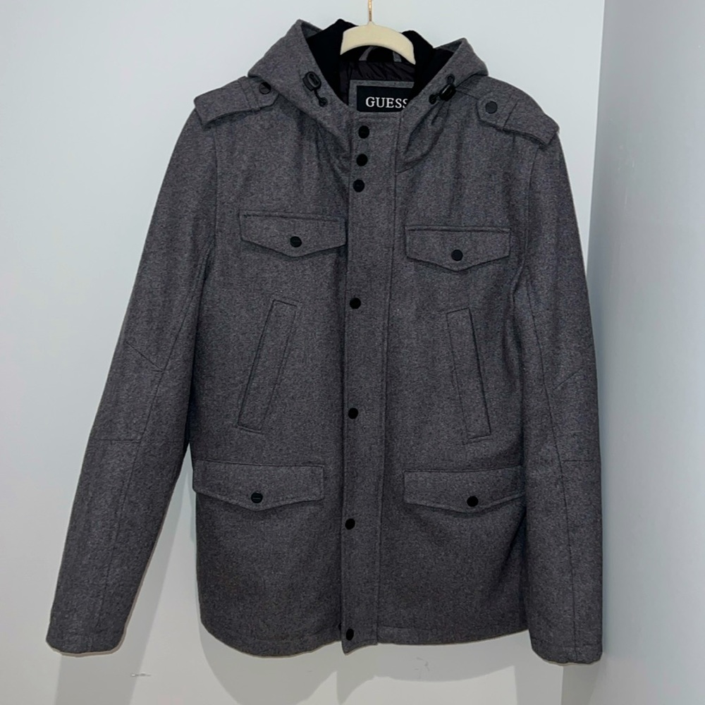 Men’s Guess winter wool coat jacket